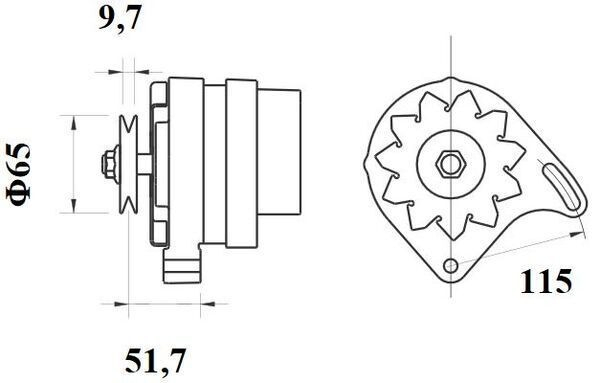 Автомобильный генератор Mahle Original MG21 цена, от 81.07 USD