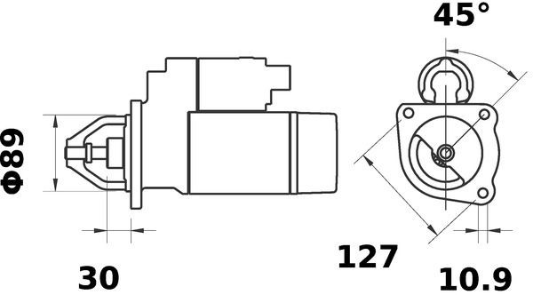 Стартер Mahle Original MS138 цена, от 185.31 USD