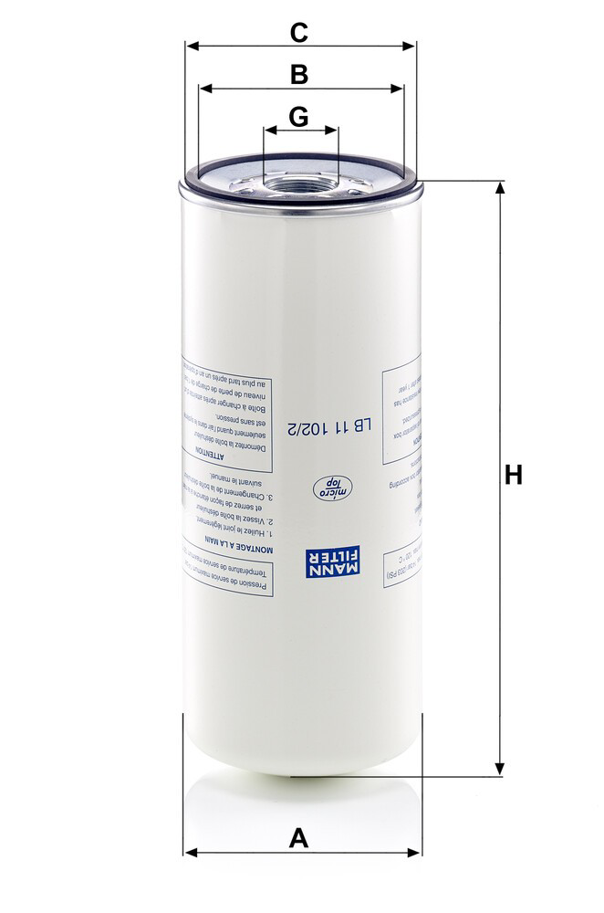 LB111022 Mann-Filter Воздушный фильтр двигателя