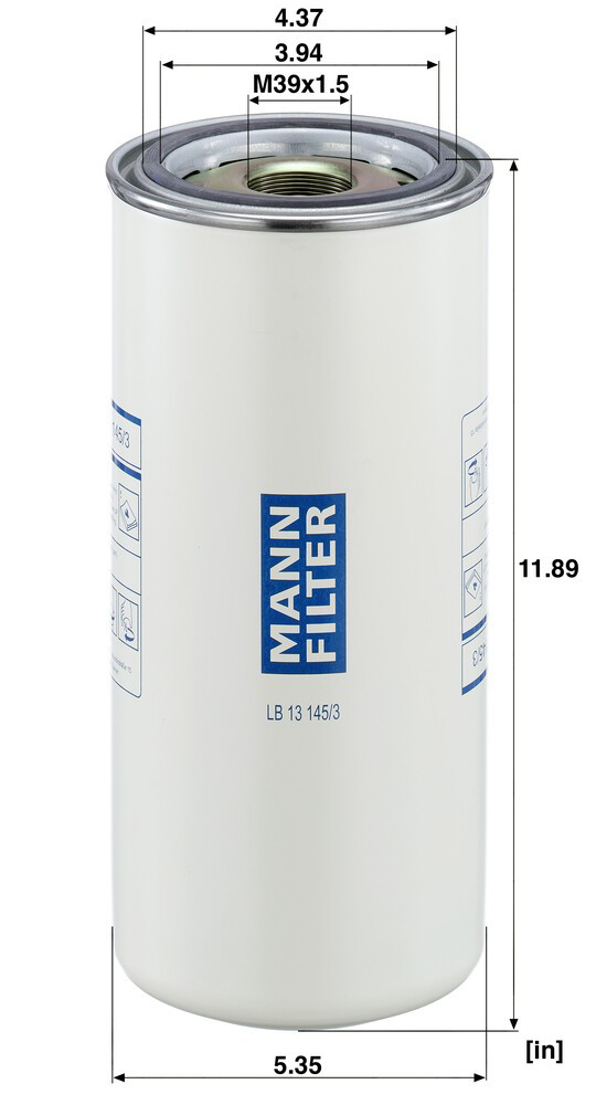 LB131453 Mann-Filter Фильтр осушителя воздуха (влагомаслоотделителя) (TRUCK)