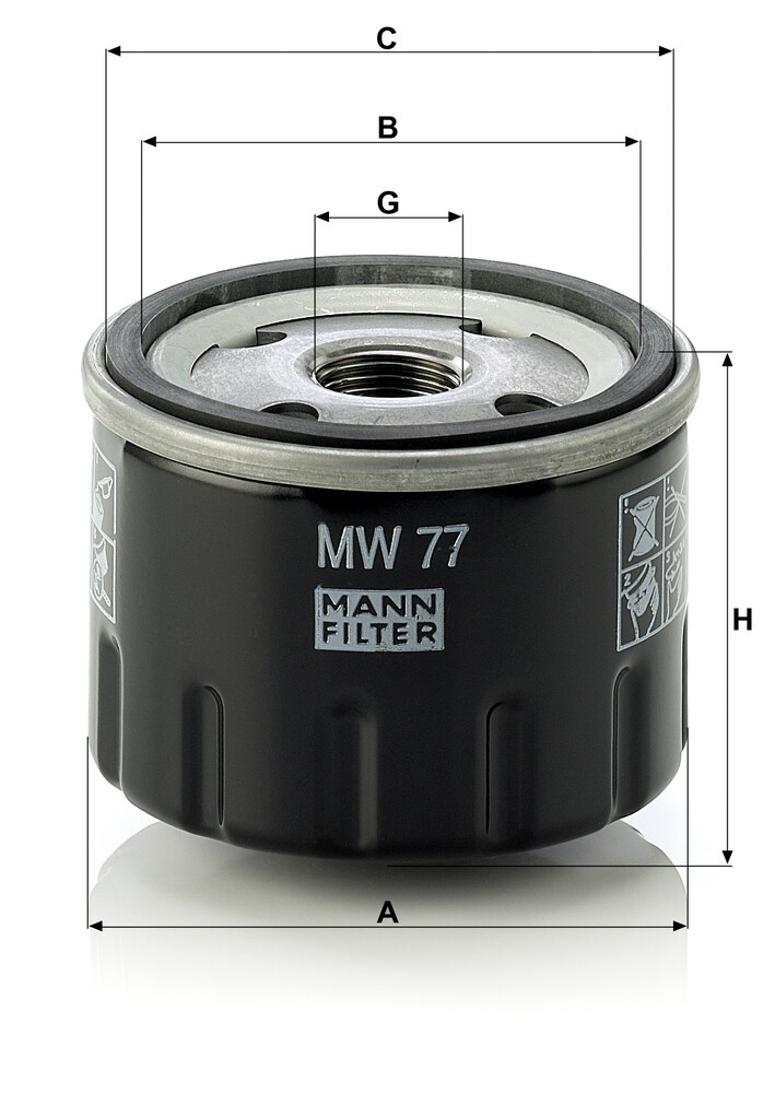 Купить MW77 Mann-Filter Фильтр центробежный очистки масла