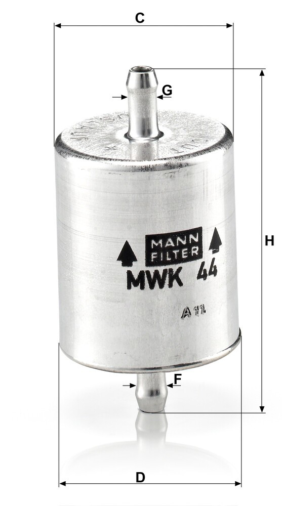 MWK44 Mann-Filter Фильтр топлива