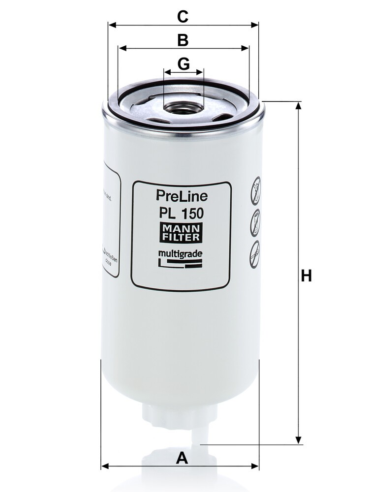 PL150 Mann-Filter Фильтр топлива