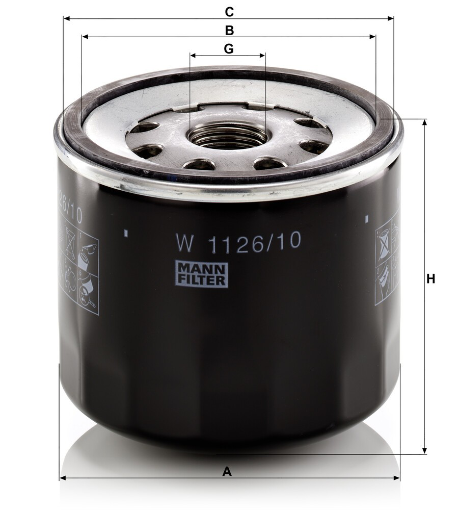 Фильтр очистки масла центробежный Mann-Filter W112610 цена, от 26.71 USD