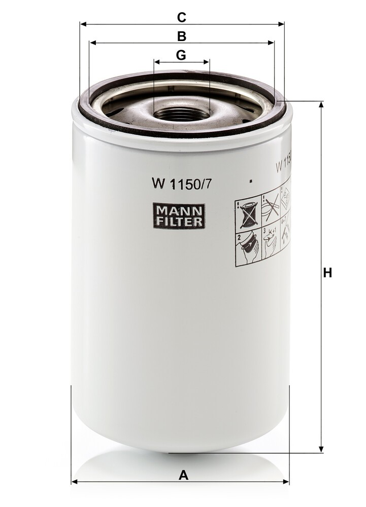 W11507 Mann-Filter Масляный фильтр двигателя