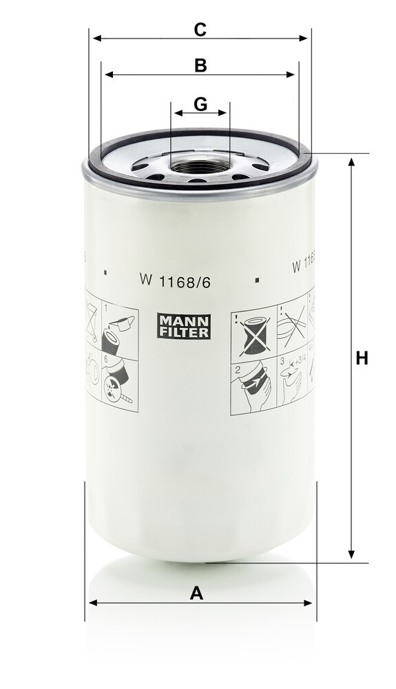 W11686 Mann-Filter Масляный фильтр двигателя
