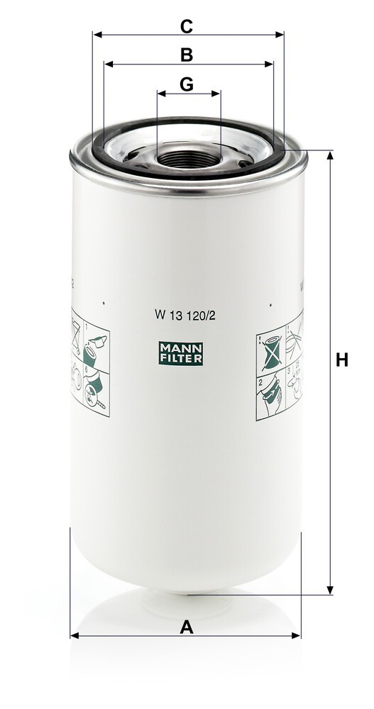 Купить W131202 Mann-Filter Фильтр центробежный очистки масла