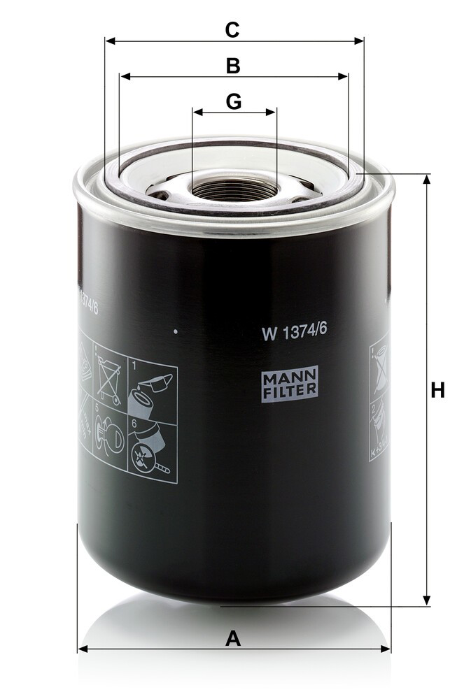 W13746 Mann-Filter Фильтр гидравлический
