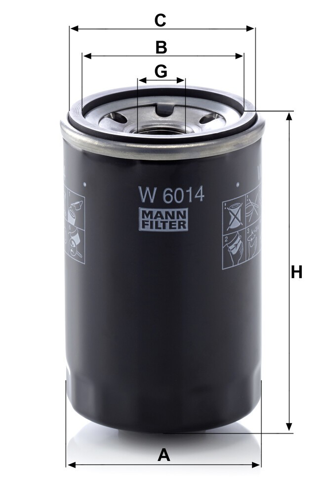 Фильтр очистки масла центробежный Mann-Filter W6014 цена, от 25.34 USD
