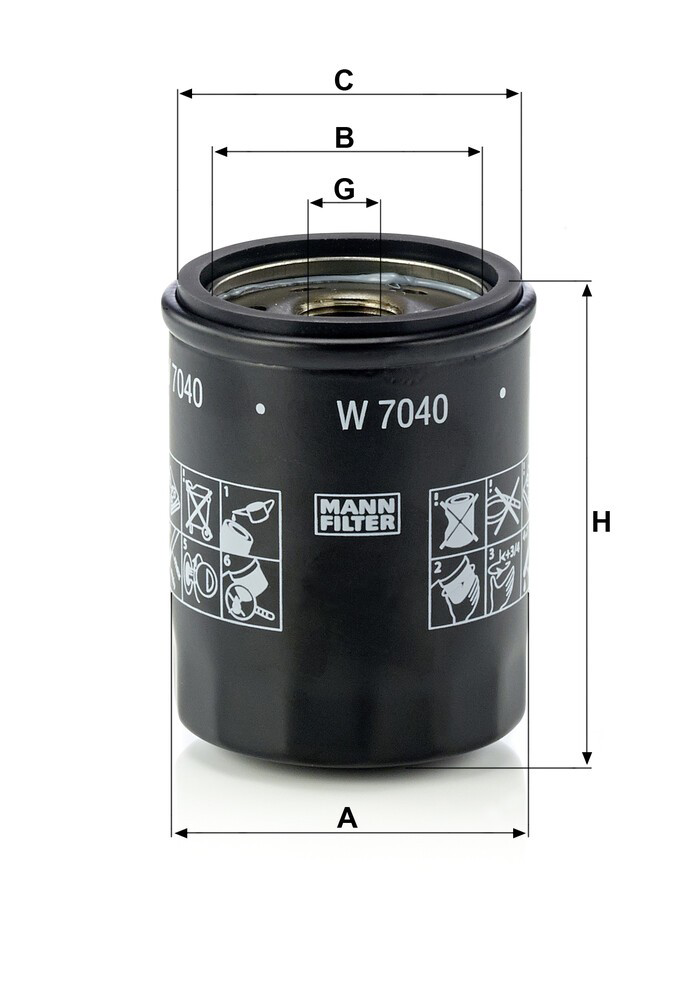 Купить W7040 Mann-Filter Фильтр центробежный очистки масла