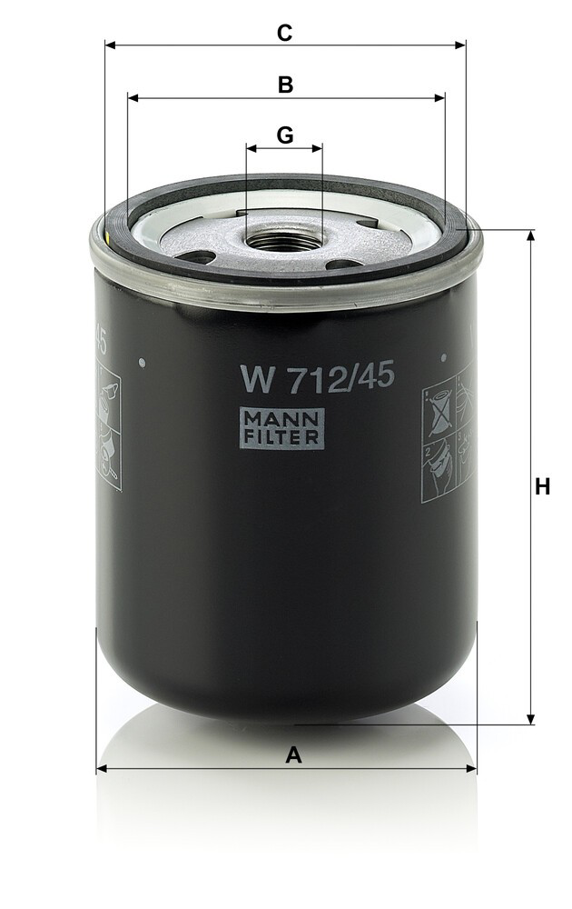 W71245 Mann-Filter Масляный фильтр АКПП