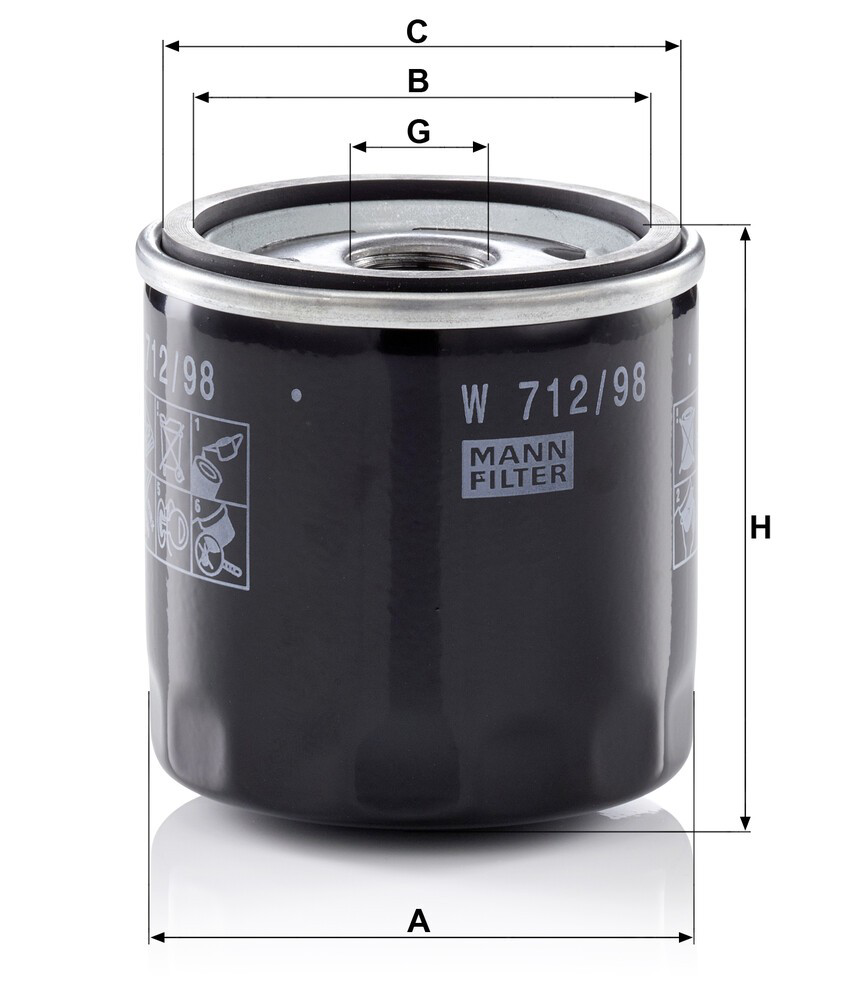 Фильтр очистки масла центробежный Mann-Filter W71298 цена, от 9.09 USD