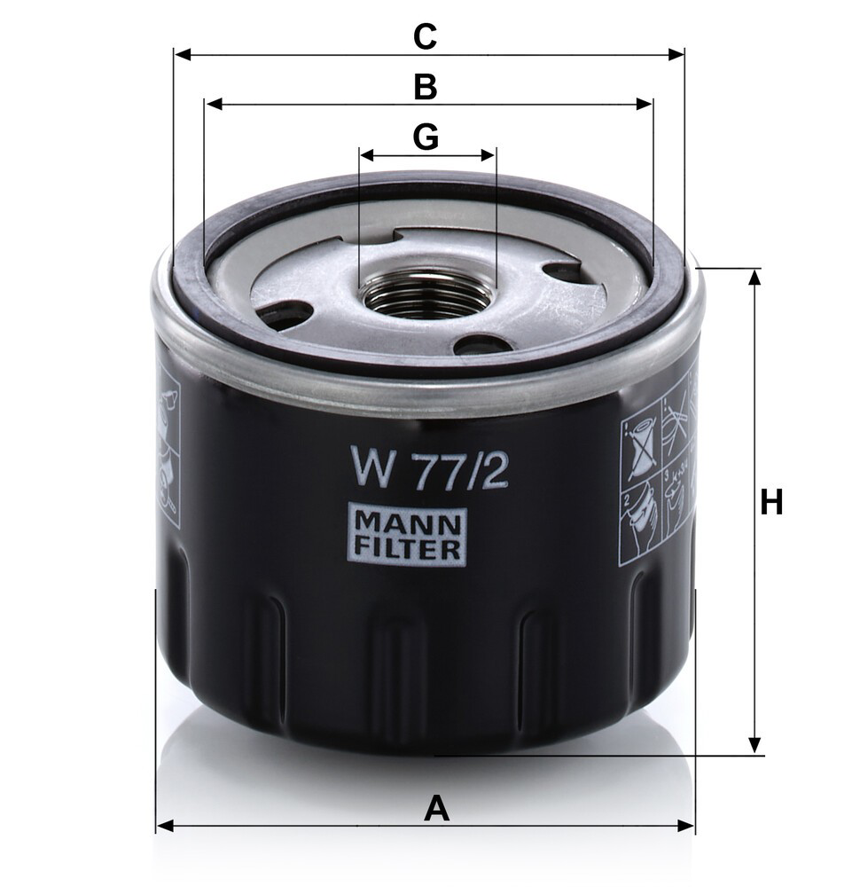 Фильтр очистки масла центробежный Mann-Filter W772 цена, от 16.70 USD