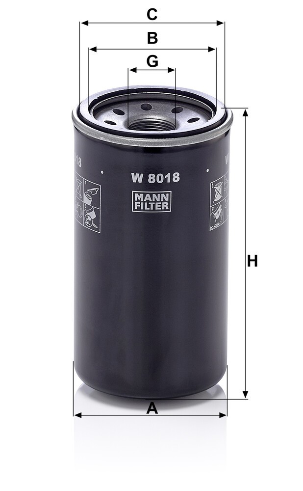 Купить W8018 Mann-Filter Фильтр центробежный очистки масла