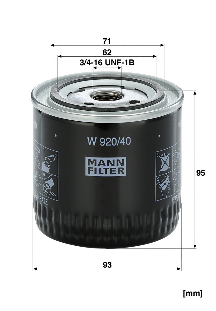 Купить W92040 Mann-Filter 