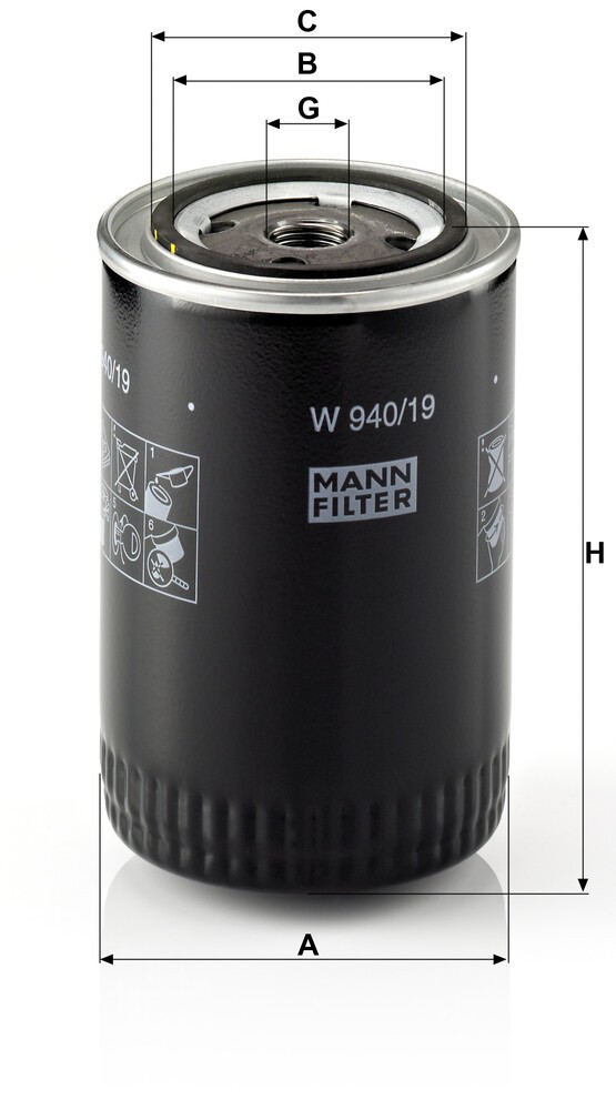 Фильтр тонкой очистки топлива Mann-Filter W94019 цена, от 19.46 USD