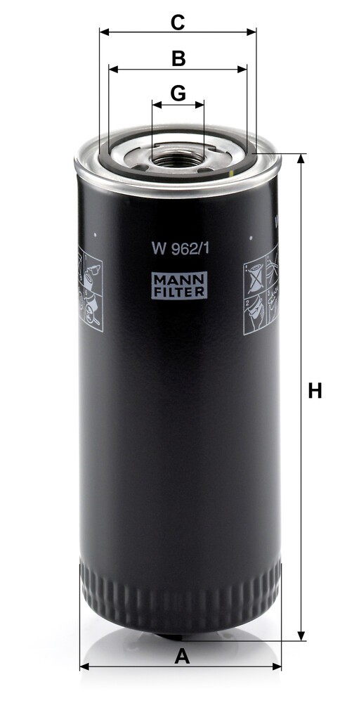 W9621 Mann-Filter Фильтр гидравлической системы