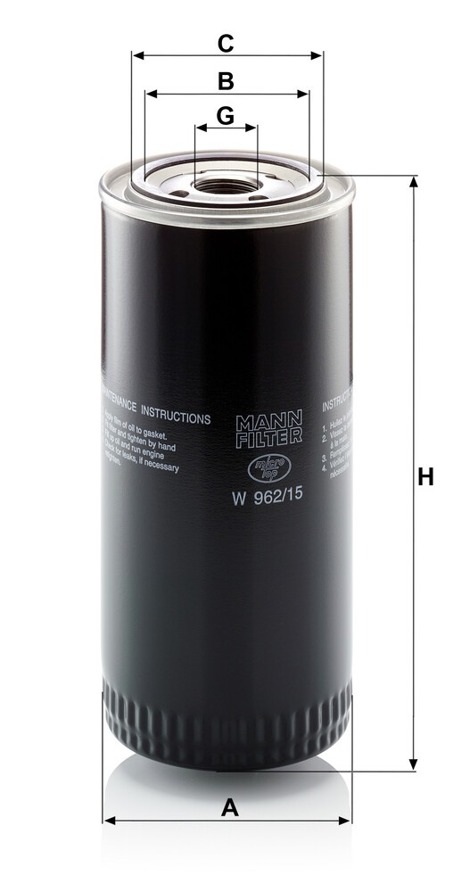 Купить W96215 Mann-Filter Фильтр центробежный очистки масла