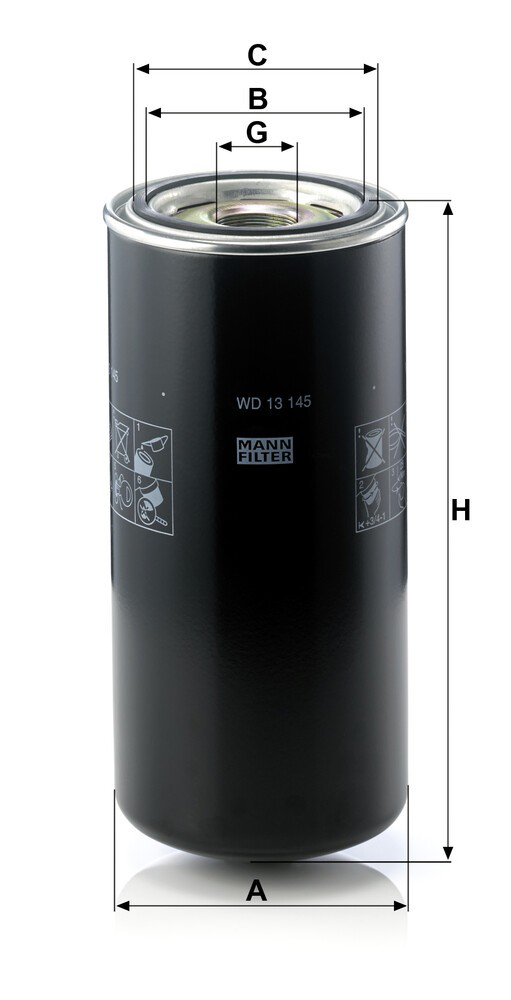 Фильтр гидравлики рулевой рейки Mann-Filter WD13145 цена, от 42.94 USD