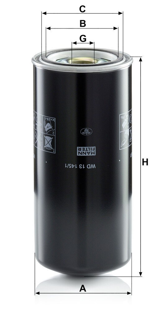 Купить WD131451 Mann-Filter Фильтр гидравлический