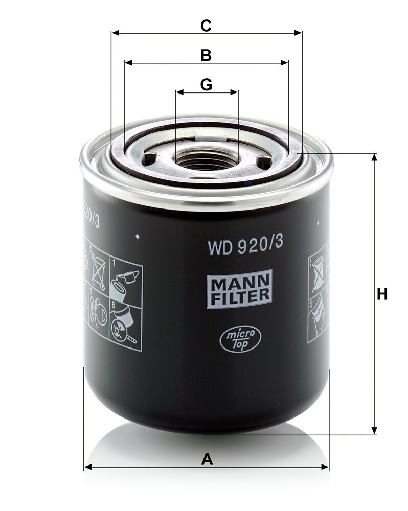 WD9203 Mann-Filter Масляный фильтр АКПП