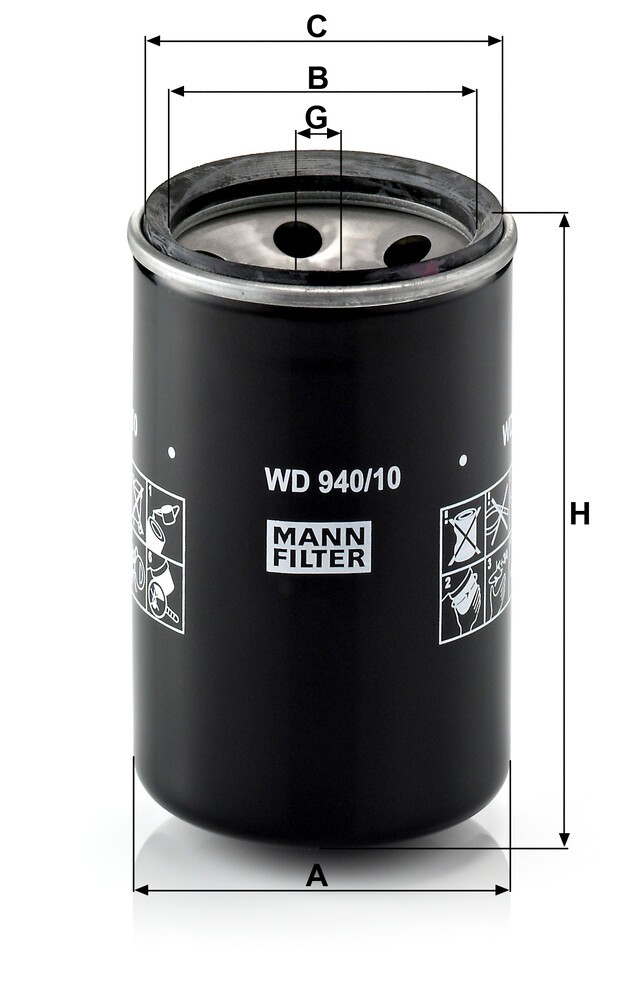 WD94010 Mann-Filter Фильтр гидравлической системы