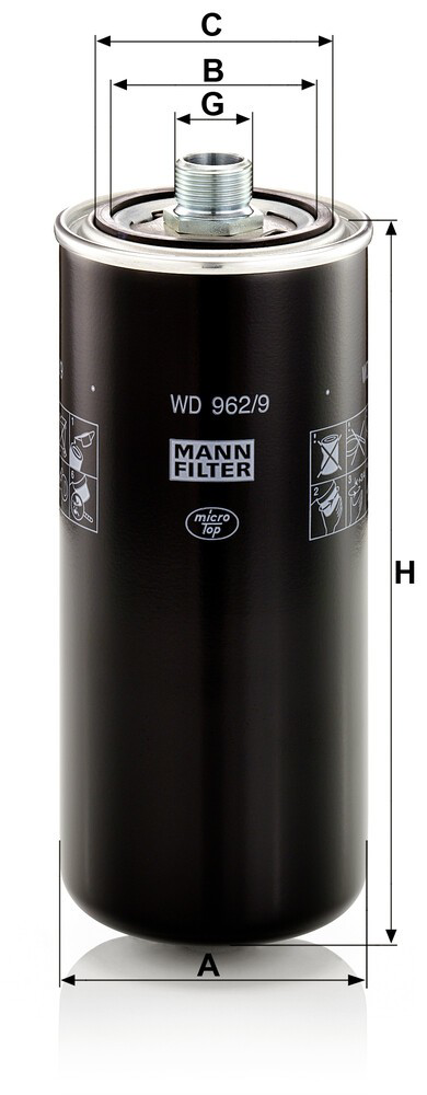 WD9629 Mann-Filter Фильтр гидравлический