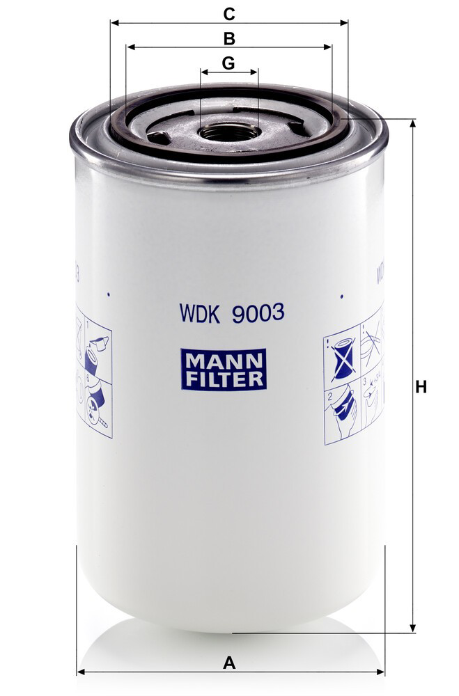 WDK9003 Mann-Filter Фильтр топлива