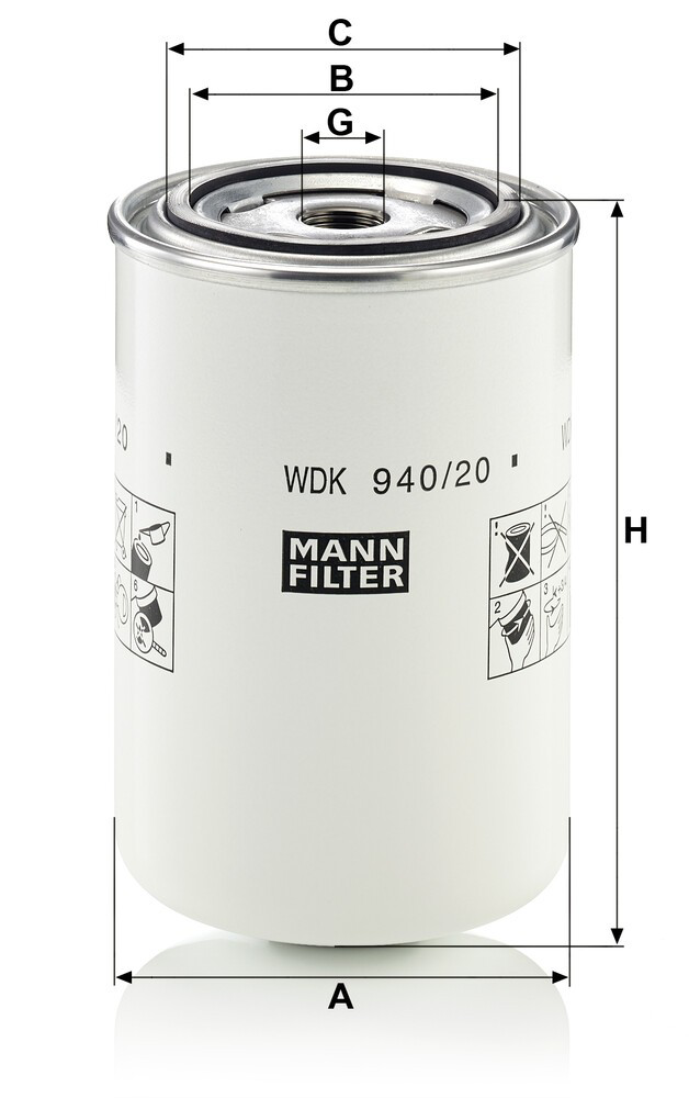 WDK94020 Mann-Filter Фильтр топлива