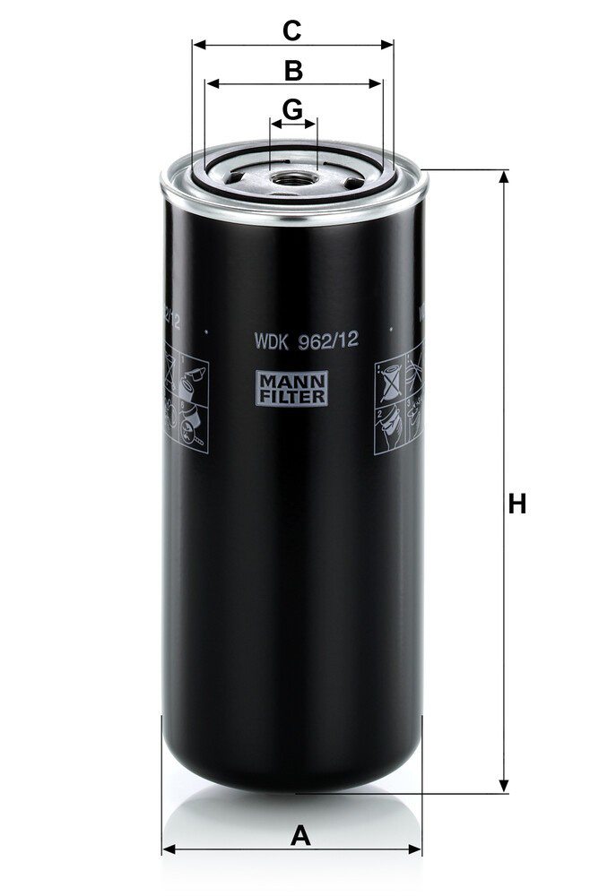 WDK96212 Mann-Filter Фильтр топлива
