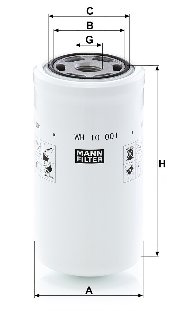 WH10001 Mann-Filter Масляный фильтр АКПП
