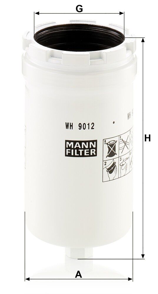 WH9012 Mann-Filter Фильтр гидравлической системы