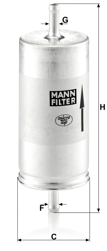Фильтр тонкой очистки топлива Mann-Filter WK413 цена, от 6.44 USD
