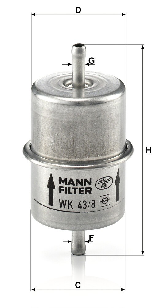 WK438 Mann-Filter Фильтр топлива