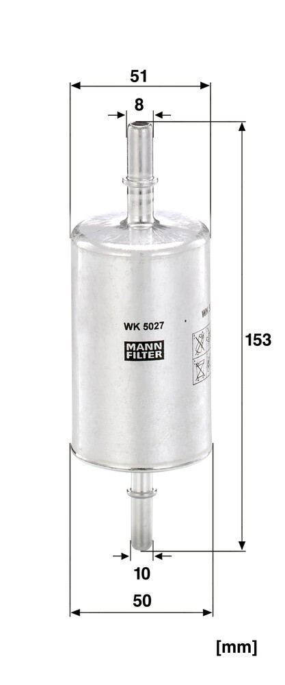 Фильтр топливный Mann-Filter WK5027