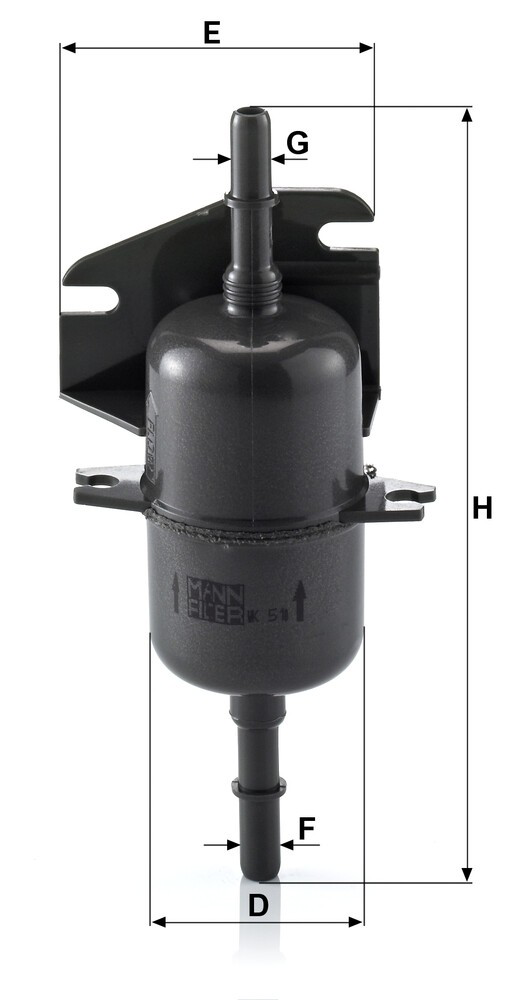 Фильтр тонкой очистки топлива Mann-Filter WK510 цена, от 8.73 USD
