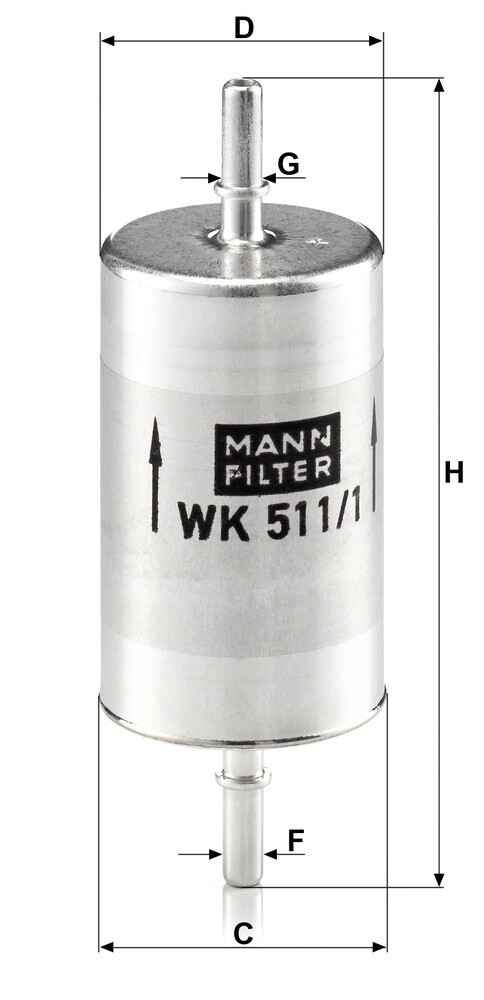 Фильтр тонкой очистки топлива Mann-Filter WK5111 цена, от 28.46 USD