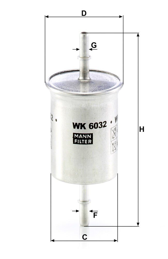 WK6032 Mann-Filter Фильтр топлива