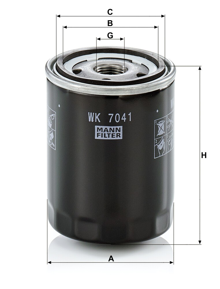 WK7041 Mann-Filter Фильтр топлива