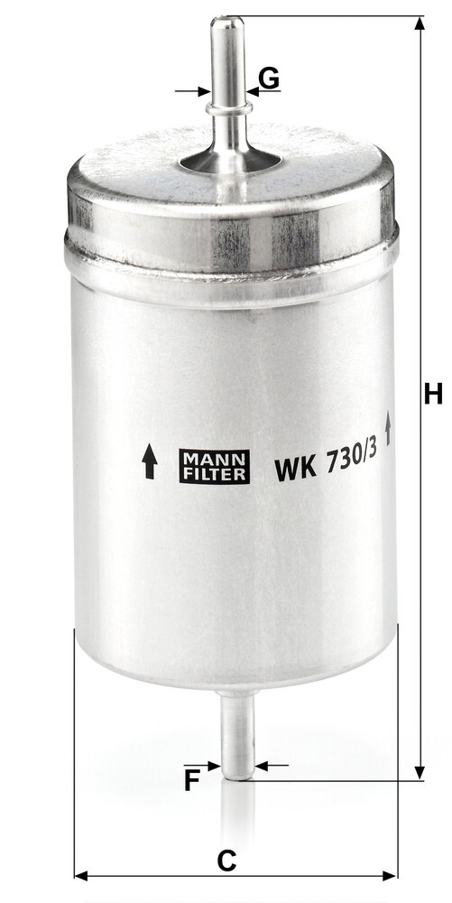 Фильтр тонкой очистки топлива Mann-Filter WK7303 цена, от 6.98 USD