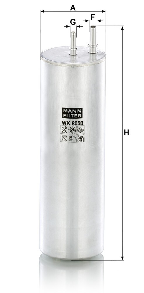 WK8058 Mann-Filter Фильтр топлива