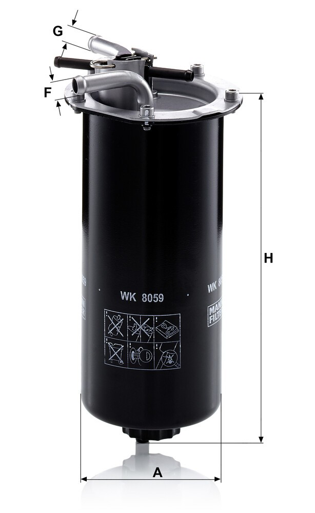 WK8059 Mann-Filter Фильтр топлива