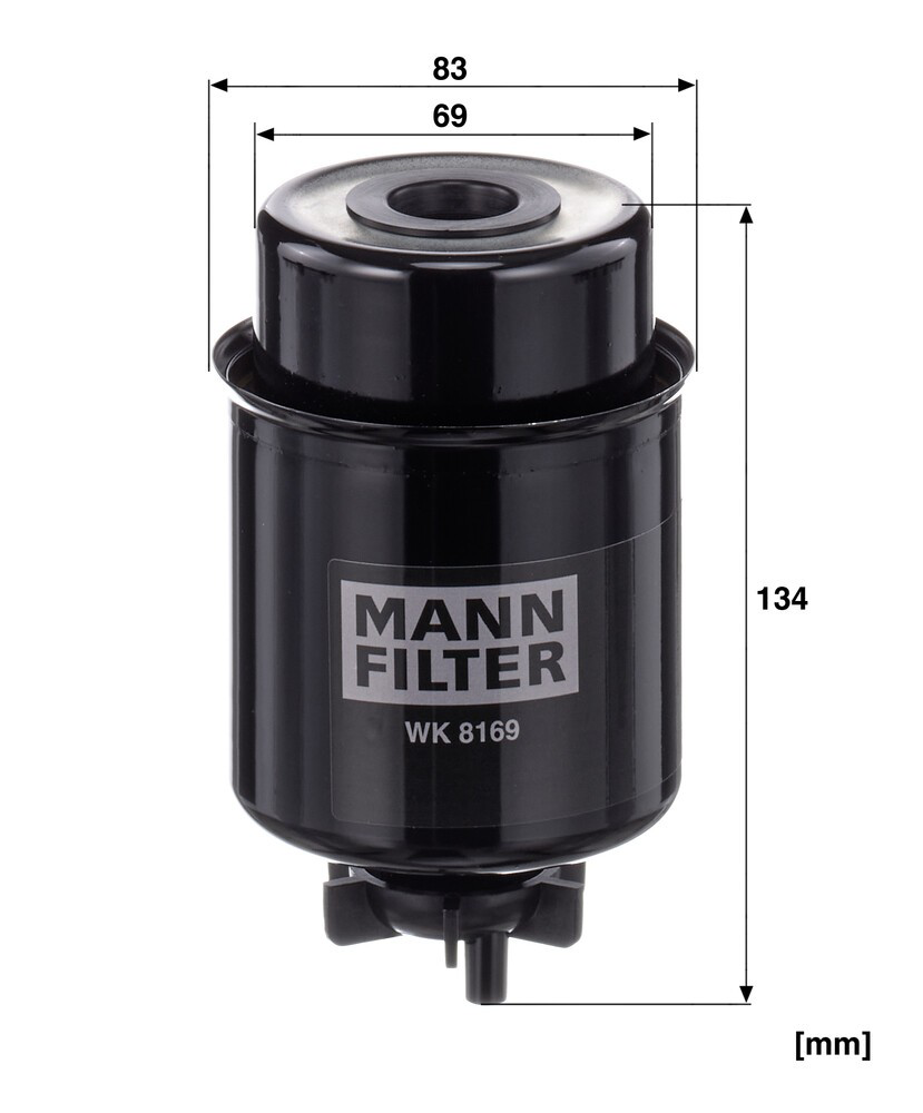 Купить WK8169 Mann-Filter Фильтр-отстойник топлива грубой очистки