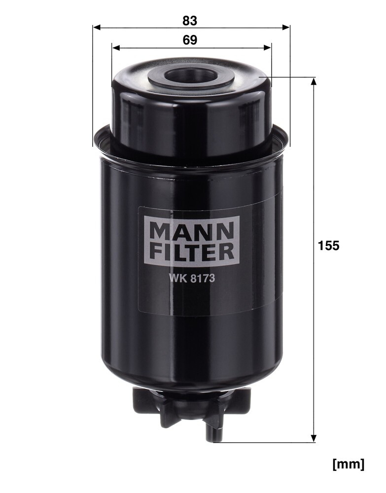 Фильтр тонкой очистки топлива Mann-Filter WK8173 цена, от 10.46 USD