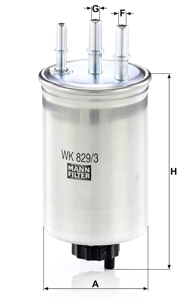Купить WK8293 Mann-Filter Фильтр-отстойник топлива грубой очистки