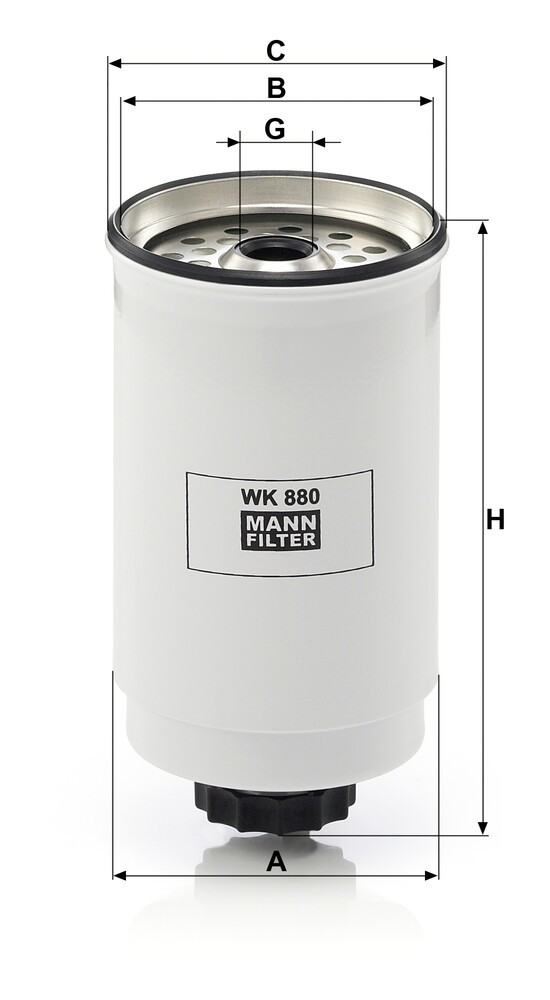 WK880 Mann-Filter Фильтр топлива