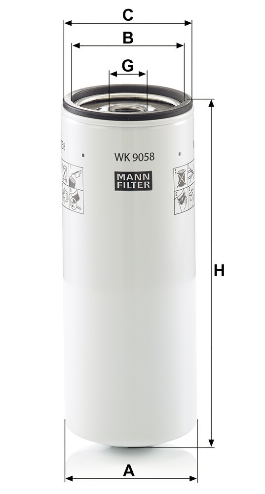 WK9058 Mann-Filter Фильтр топлива