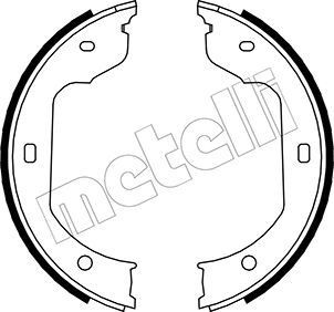 530019 Metelli Тормозные колодки ручника