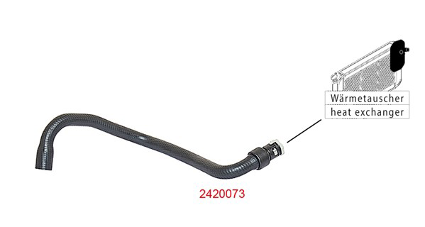 Патрубок отопителя Metzger 2420073 цена, от 17.62 USD