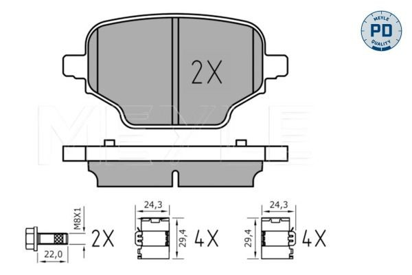 Купить SU001B4815 Toyota Колодки тормозные задние, дисковые